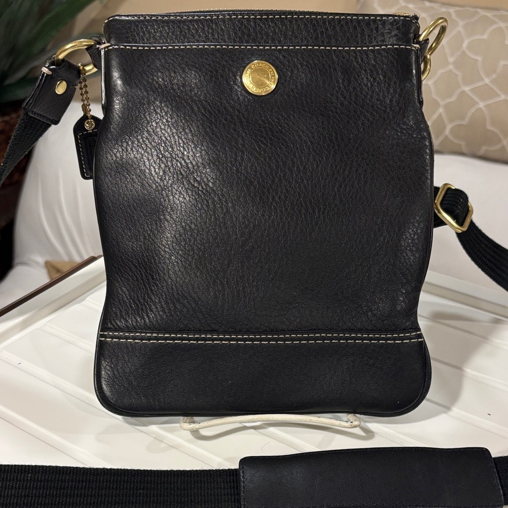 Coach Black Leather Crossbody Bag